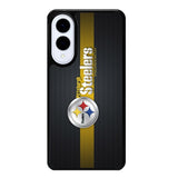 Pittsburgh Steelers Carbon Metal Samsung Galaxy S25 Edge 5G Case OV2875