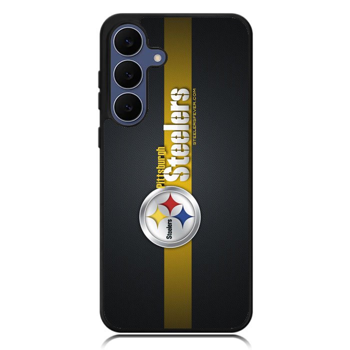 Pittsburgh Steelers Carbon Metal Samsung Galaxy S25 FE Case OV2875
