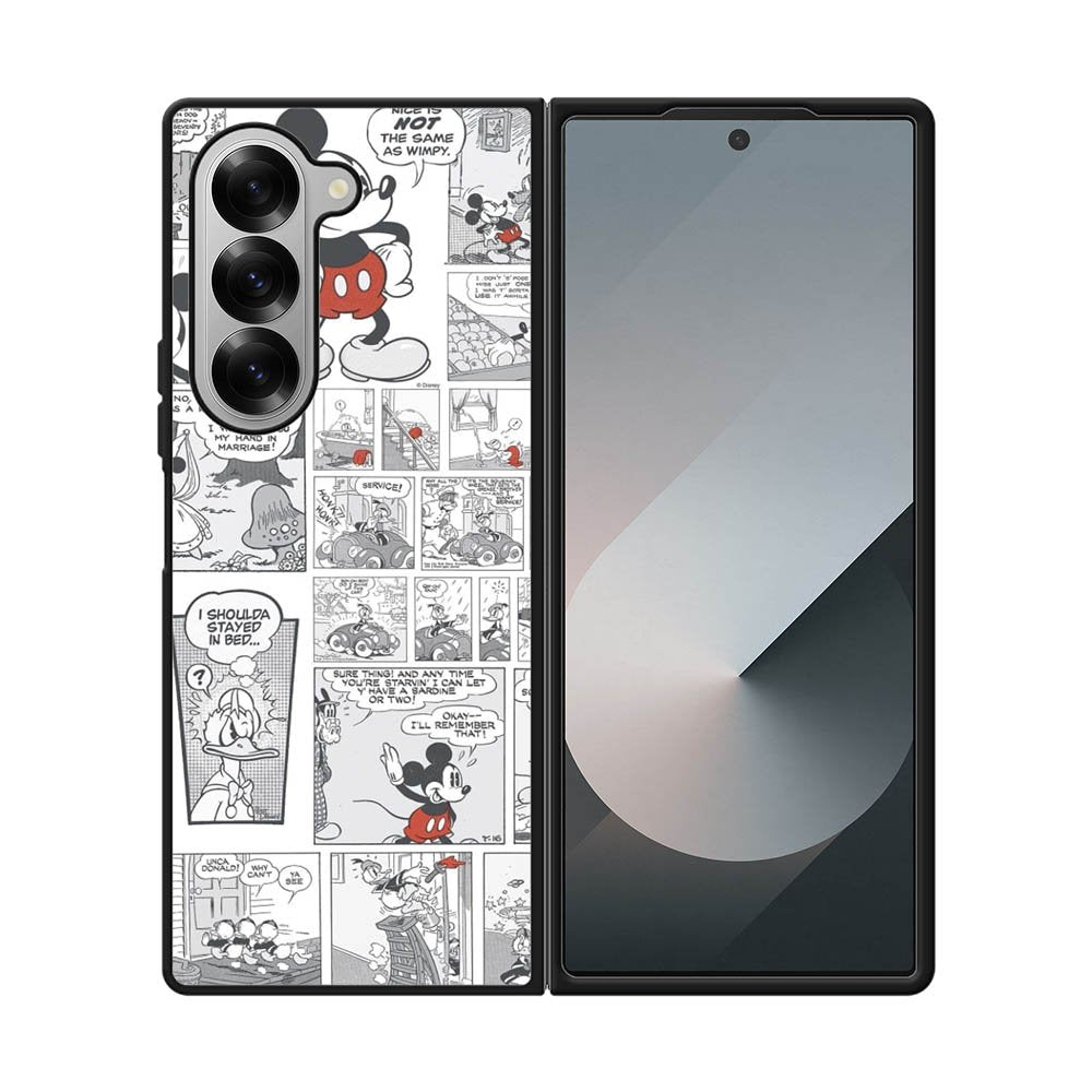 Disney Mickey Comic Cartoon Childrens Samsung Galaxy Z Fold 7 5G Case QC4715