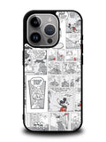 Disney Mickey Comic Cartoon Childrens iPhone 16 Pro Max Case QC4715