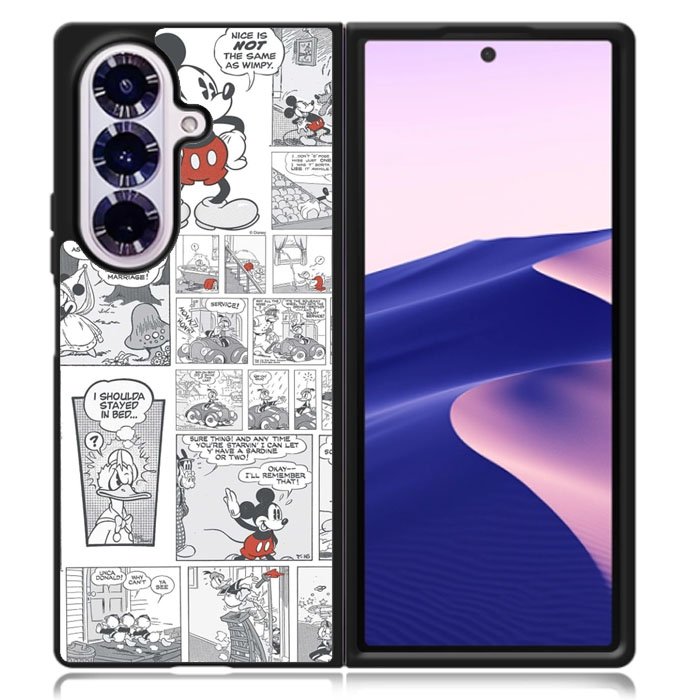 Disney Mickey Comic Cartoon Childrens Samsung Galaxy Z Fold 7 Case OV4715