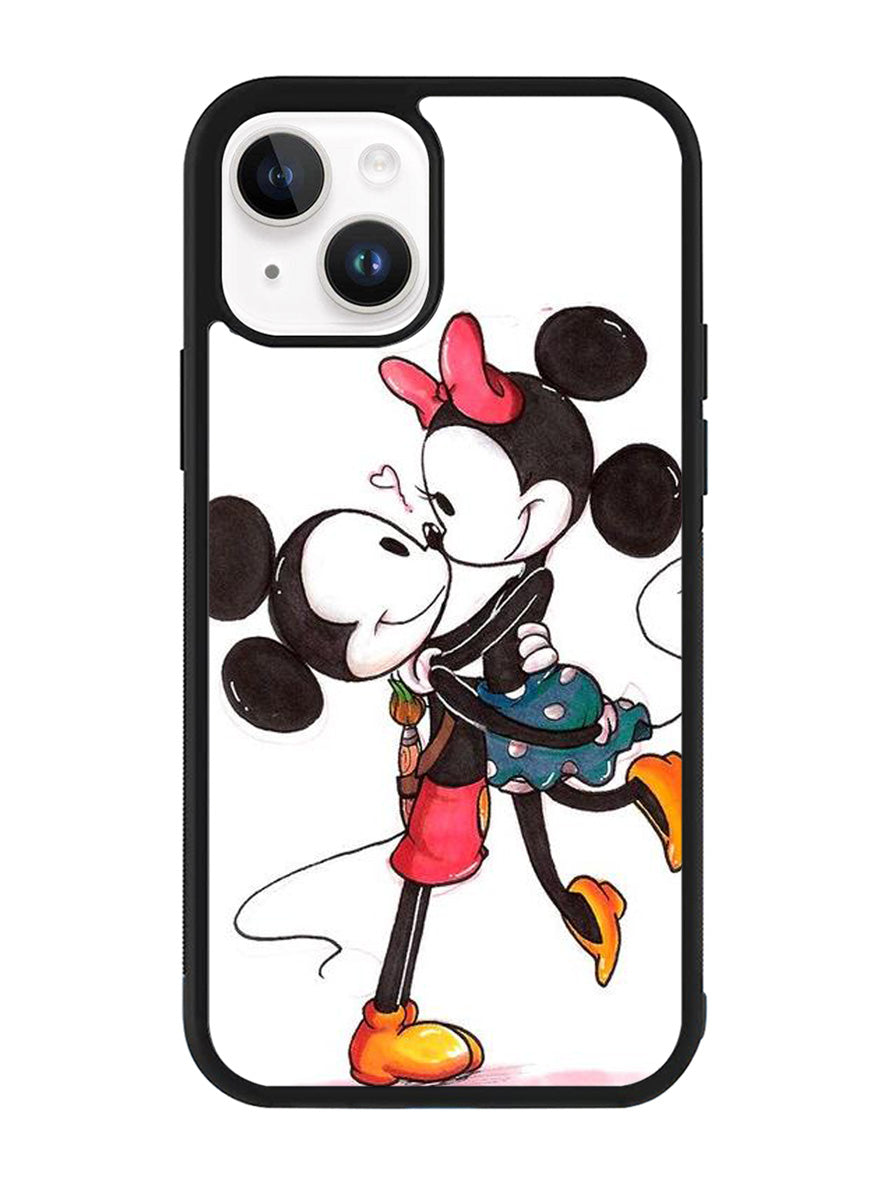 Romantic Couple Mickey Mouse iPhone 14 Case QC2666