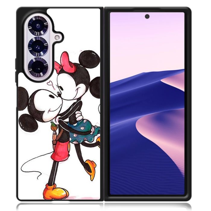 Romantic Couple Mickey Mouse Samsung Galaxy Z Fold 7 Case OV2666