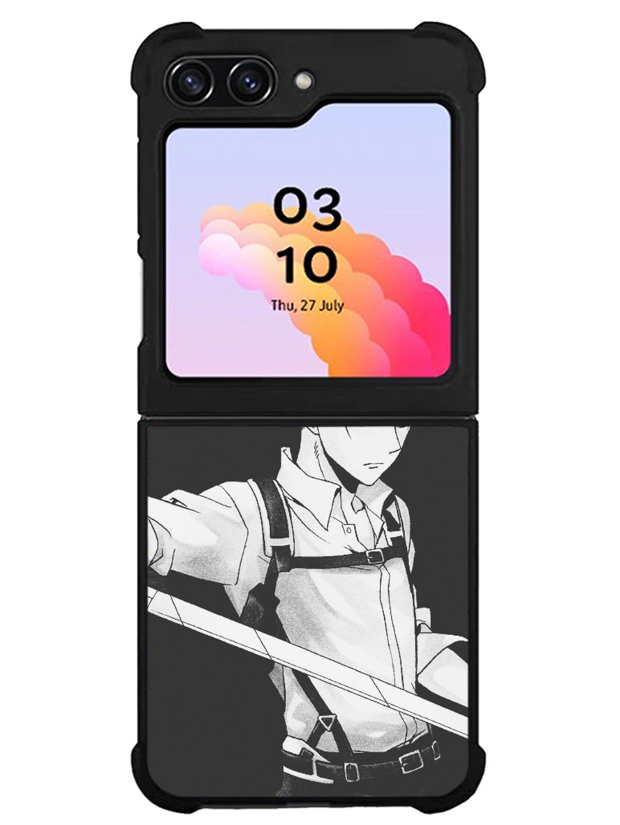 Ackerman en Levi Ackerman Samsung Galaxy Z Flip 5 5G 2023 Case OV3726