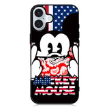 Mickey Mouse America Flag iPhone 16 Case QC3267