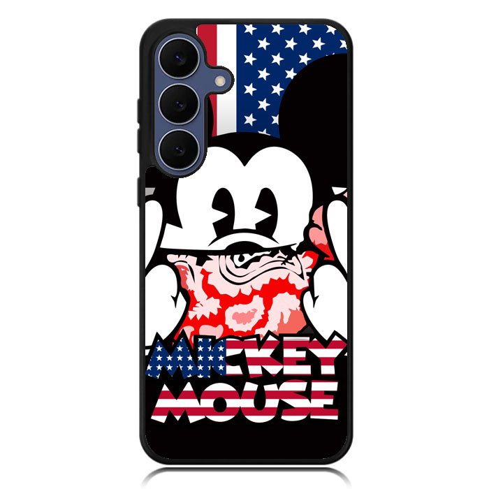 Mickey Mouse America Flag Samsung Galaxy S25 FE Case OV3267