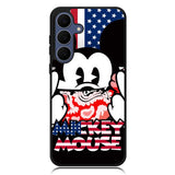 Mickey Mouse America Flag Samsung Galaxy S25 FE Case OV3267