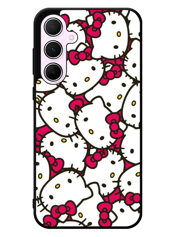 Hello Kitty Face Pattern Samsung Galaxy A35 5G Case