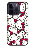 Hello Kitty Face Pattern iPhone 14 Pro Max Case