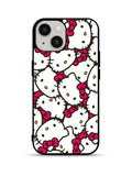 Hello Kitty Face Pattern iPhone 15 Plus Case