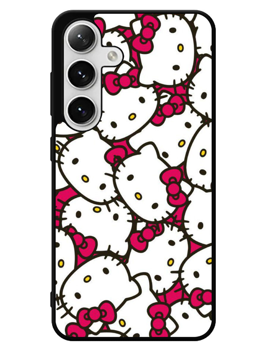 Hello Kitty Face Pattern Samsung Galaxy S24 5G Case