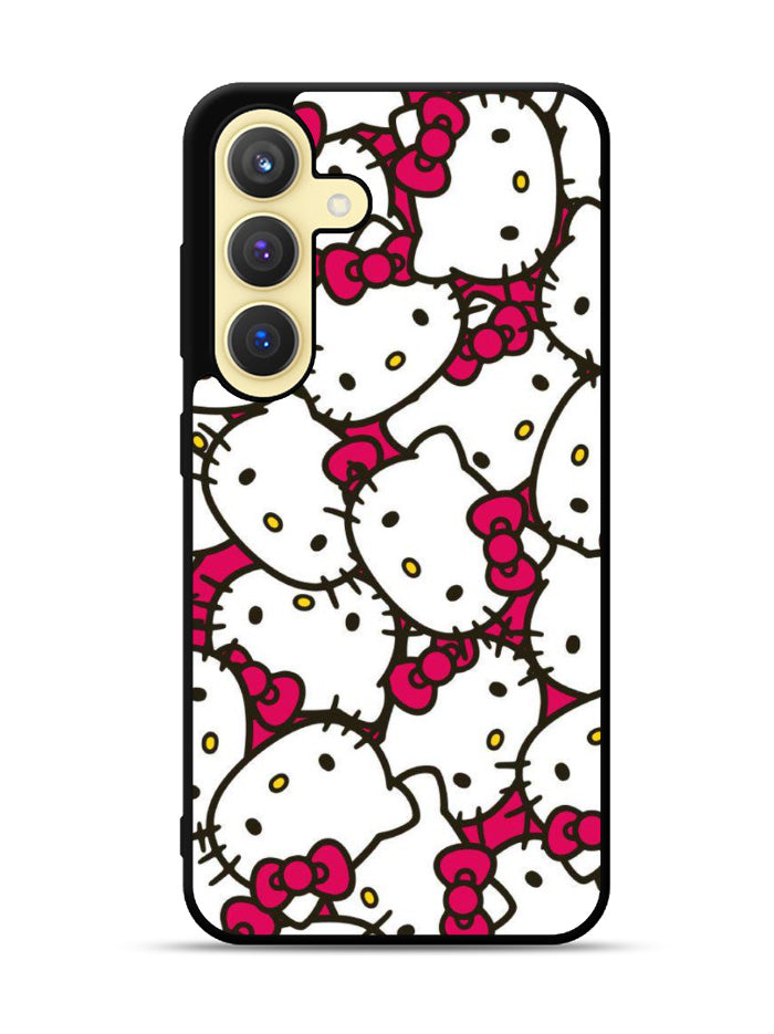 Hello Kitty Face Pattern Samsung Galaxy S25 Plus 5G , Samsung Galaxy S25+ 5G Case