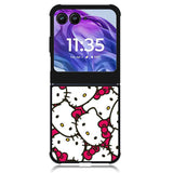 Hello Kitty Face Pattern Motorola Moto Razr Plus 2024 , Moto Razr+ 2024 Case