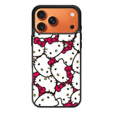 Hello Kitty Face Pattern iPhone 17 Pro Case
