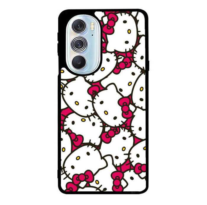 Hello Kitty Face Pattern Motorola Moto Edge 2022 Case