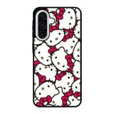 Hello Kitty Face Pattern Samsung Galaxy A56 Case OV1223