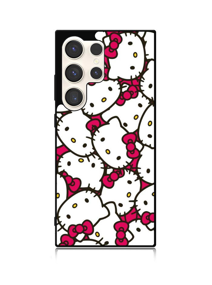 Hello Kitty Face Pattern Samsung Galaxy S25 Ultra 5G Case