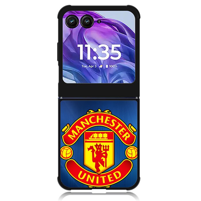 Manchester United Logo Motorola Moto Razr Plus 2024 , Moto Razr+ 2024 Case
