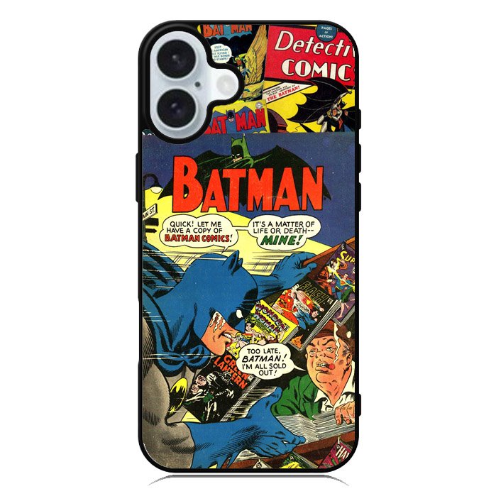 Batman Comic Art iPhone 16 Case QC4062