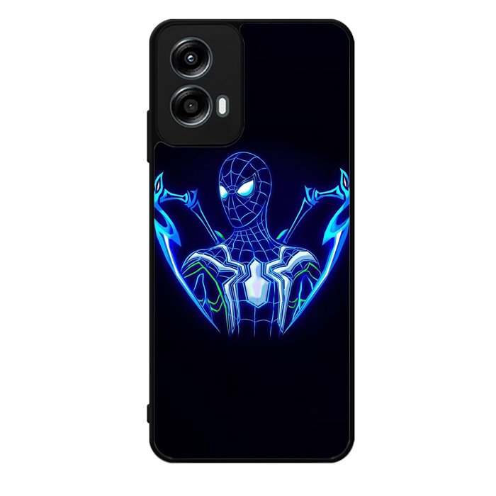 Spiderman Neon Blue Motorola Moto G Play 2024 Case OV2480
