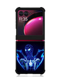 Spiderman Neon Blue Motorola Moto Razr Plus 2023 , Moto Razr+ 2023 Case OV2480