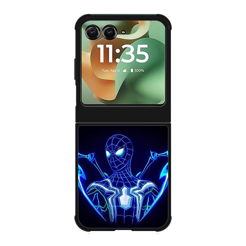 Spiderman Neon Blue Motorola Moto RAZR 2025 Case OV2480