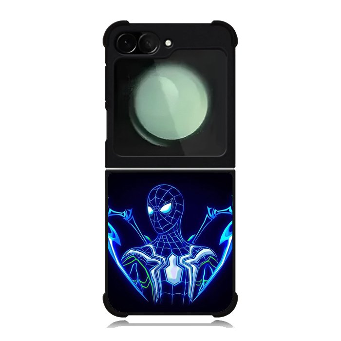 Spiderman Neon Blue Samsung Galaxy Z Flip 6 5G 2024 Case OV2480