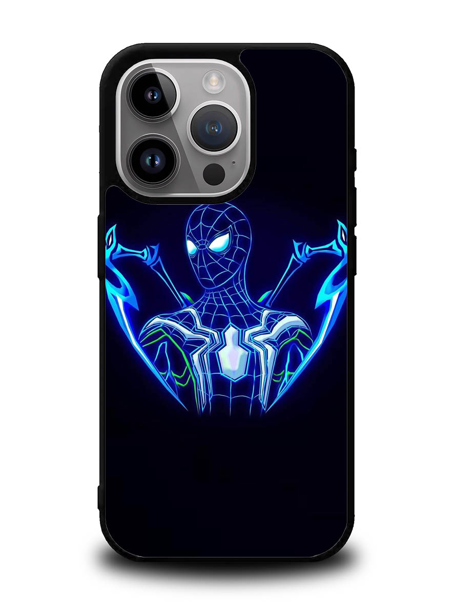 Spiderman Neon Blue iPhone 16 Pro Case OV2480