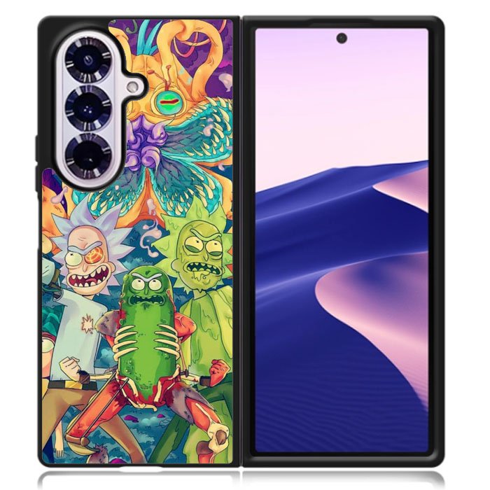 Rick Sanchez With Pickles Samsung Galaxy Z Fold 7 Case OV2699