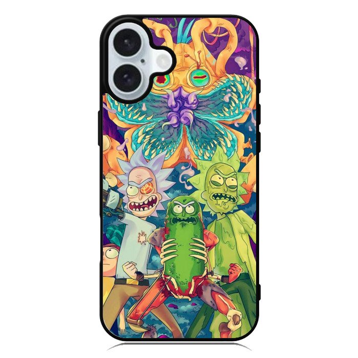 Rick Sanchez With Pickles iPhone 16 Case QC2699