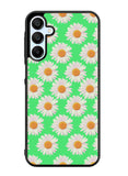 Flowers Pattern Green Samsung Galaxy A35 5G Case OV4924