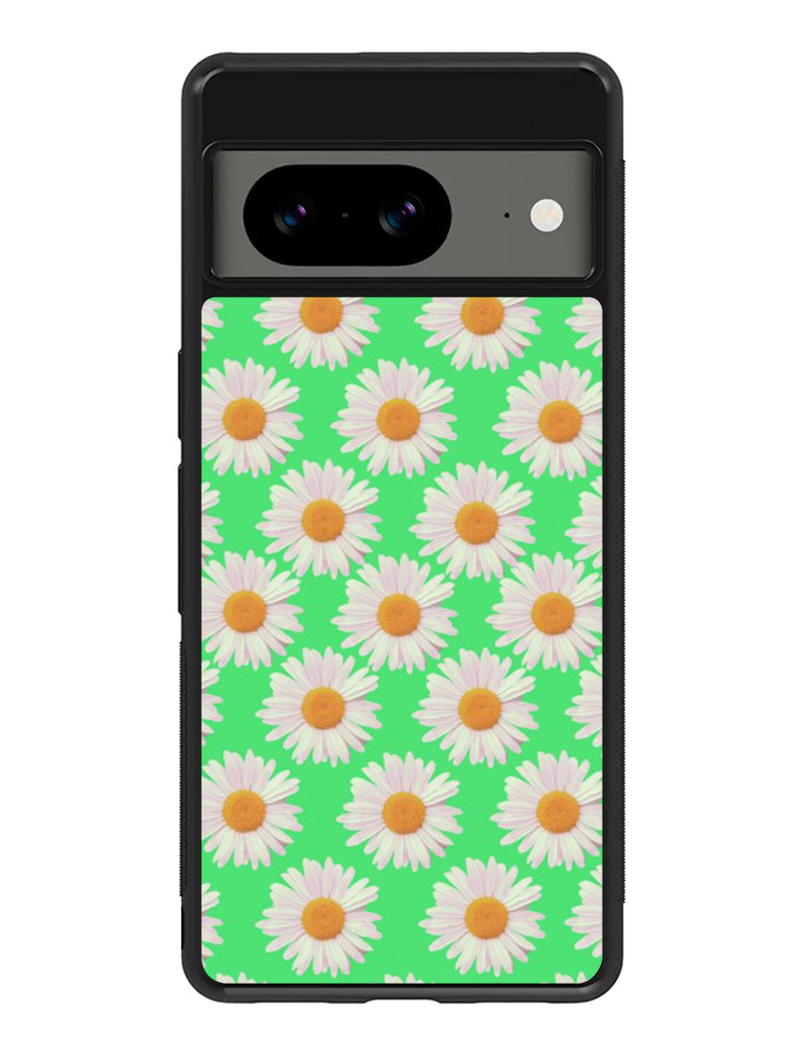 Flowers Pattern Green Google Pixel 8A Case QC4924