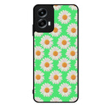 Flowers Pattern Green Motorola Moto G Play 2024 Case OV4924