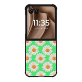 Flowers Pattern Green Motorola Moto RAZR Plus 2025 Case OV4924