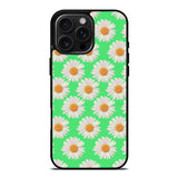 Flowers Pattern Green iPhone 16 Pro Max Case OV4924