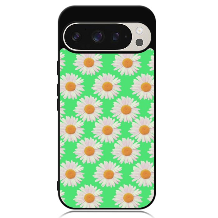 Flowers Pattern Green Google Pixel 9 Pro XL Case OV4924