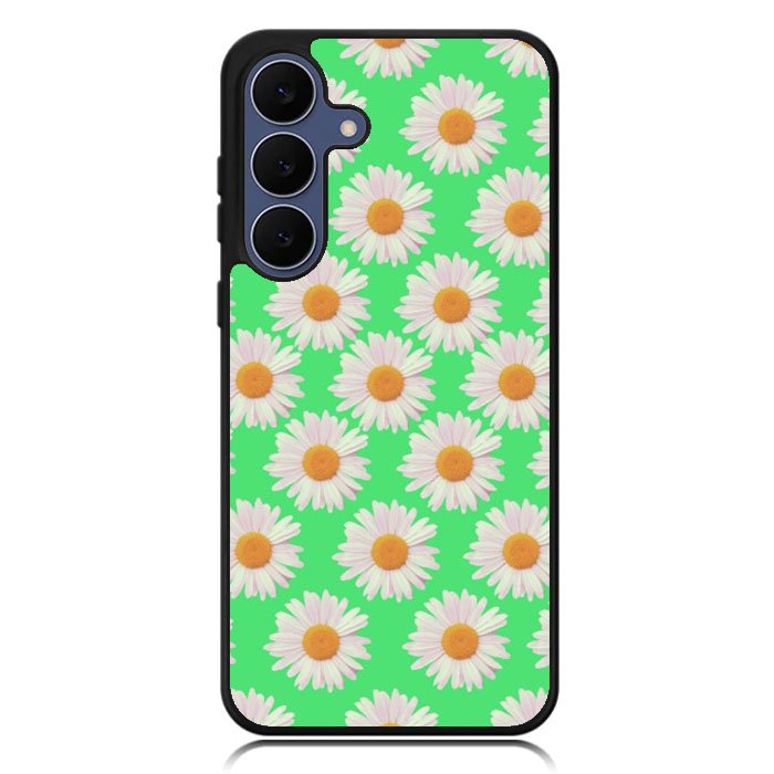 Flowers Pattern Green Samsung Galaxy S25 FE Case OV4924