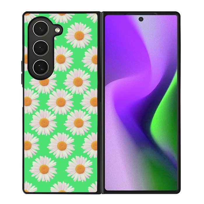 Flowers Pattern Green Samsung Galaxy Z Fold 6 5G 2024 Case OV4924