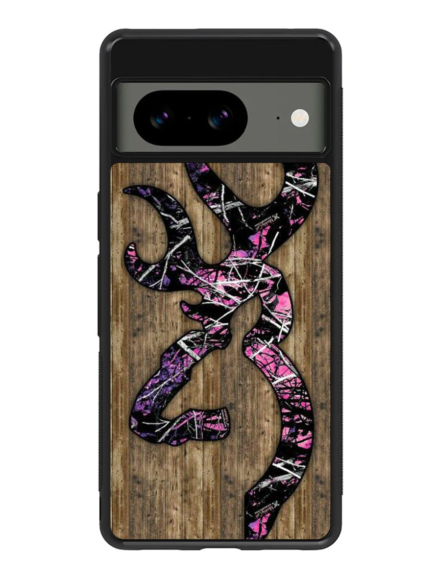 Deer Camo Wood Google Pixel 8A Case QC4639