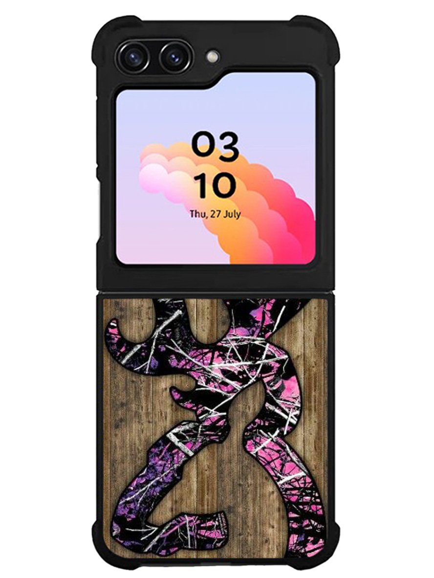 Deer Camo Wood Samsung Galaxy Z Flip 5 5G 2023 Case OV4639