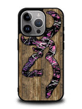 Deer Camo Wood iPhone 16 Pro Max Case OV4639