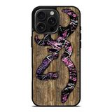 Deer Camo Wood iPhone 16 Pro Max Case OV4639