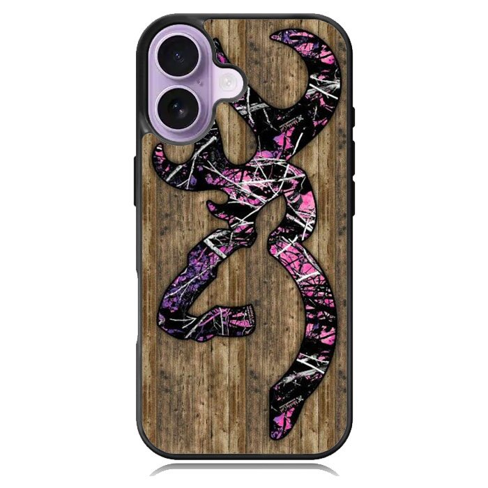 Deer Camo Wood iPhone 17 Case OV4639