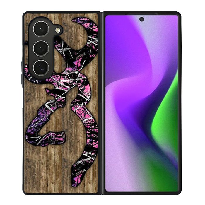 Deer Camo Wood Samsung Galaxy Z Fold 6 5G 2024 Case OV4639