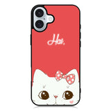 Cats face iPhone 16 Case QC1785