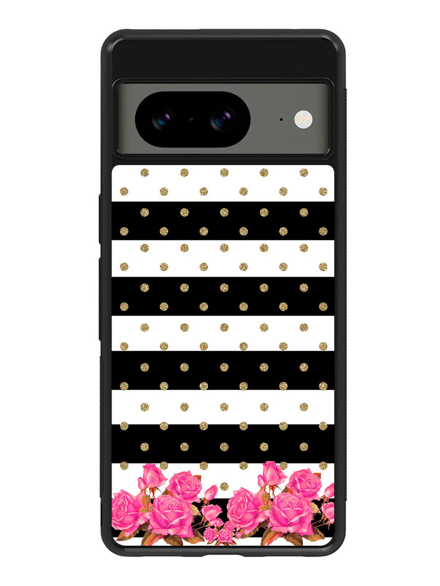Flower Stripes Polka Google Pixel 8 Case QC1790