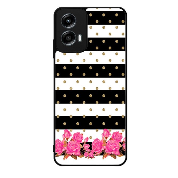 Flower Stripes Polka Motorola Moto G Play 2024 Case OV1790