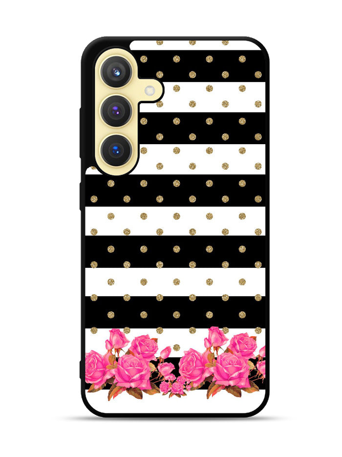 Flower Stripes Polka Samsung Galaxy S24 FE 5G Case OV1790