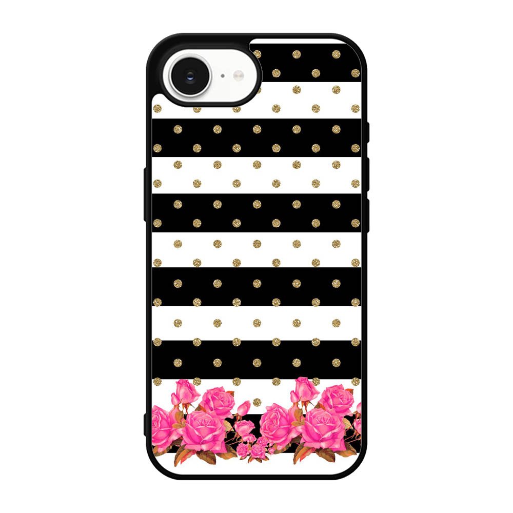 Flower Stripes Polka iPhone 17e Case QC1790