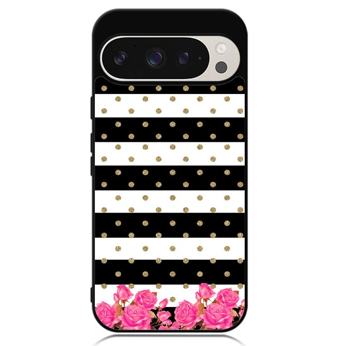 Flower Stripes Polka Google Pixel 9 | Pixel 9 Pro Case OV1790